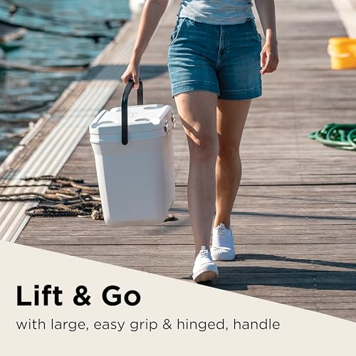 Image of COLEMAN 28 QT Ice Box (26.4 Liter) With Capecity - 39 Cans And Ice Retention - 3 day /BPA Free Material (White)