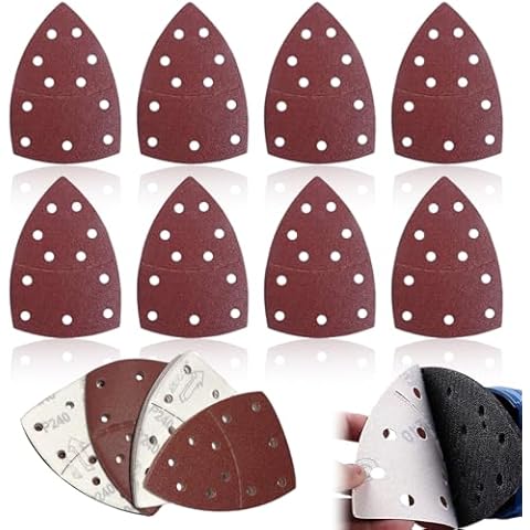 12pcs 40 Grit Detail Sander Sandpaper Set Cover