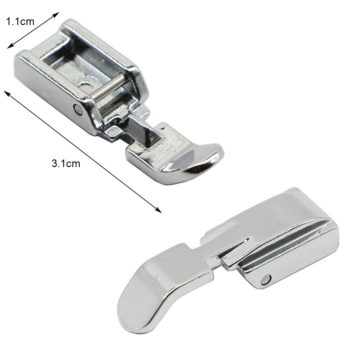 Fbshicung Lot De 4 Pieds De Fermeture éclair Invisibles Pour