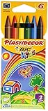 Ceras plásticas de colores BIC Plastidecor - Estuche con 6 ceras