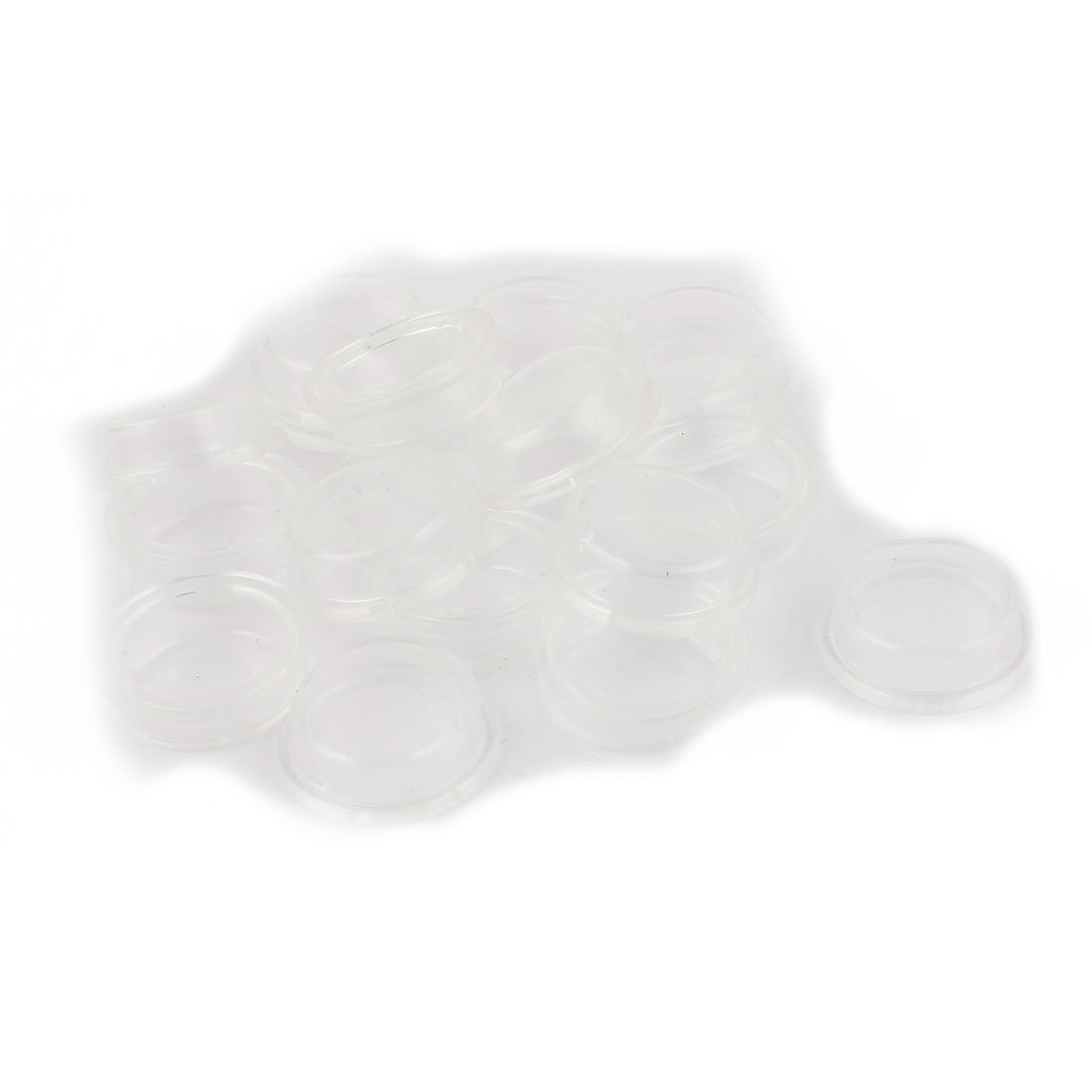 Aexit 20 Pcs Wall Switches Clear White Silicone Waterproof Rocker Switch Protect Cover Dimmer Switches Round Caps