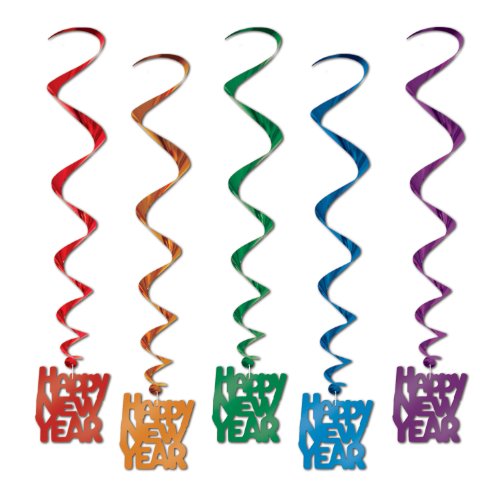 Beistle Happy New Whirls, Multicolor Hanging HPY Decorations with for New Years Parties & Gatherings, Festive NYE Starry Decor for Celebrations, 30” Beistle Happy New Whirls, Multicolor Hanging HPY Decorations with for New Years Parties & Gatherings, Festive NYE Starry Decor for Celebrations, 30”