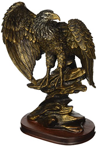StealStreet SS-UG-PY-4751 Bronzed Paint Eagle Collectible Decoration Bird Figurine Statue