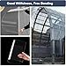 Clear Polycarbonate Sheets, 2mm Thick roof Skylight Panels, Plastic Roof Panel, Weather-Resistant and Transparent Greenhouse Roofing Sheets, UV Protection Rain Outdoor Awning Covers(4 x 3.3ft)