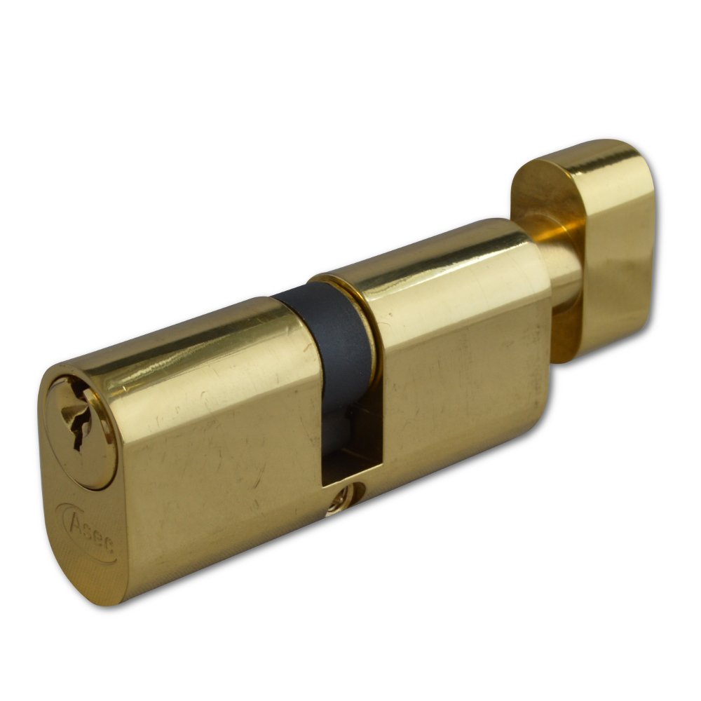 Asec Brass Cylinder 6P K&T Ov 30/10/30 Pb Kd