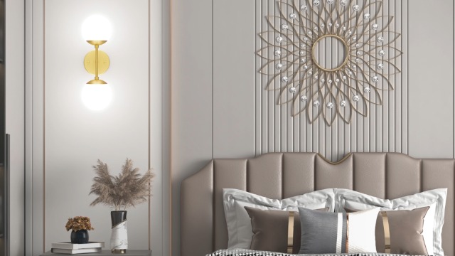 Tipace Mid Century Modern Wall Sconce – Black & Gold Globe Light With Included 6000K G9 Bulbs, For Living Room, Bathroom, Bedside - View #3