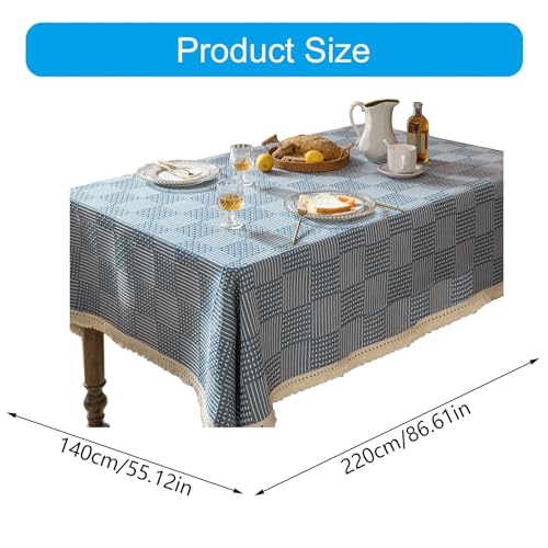 Nappe géométrique en coton et polyester pour table basse de salon - 8