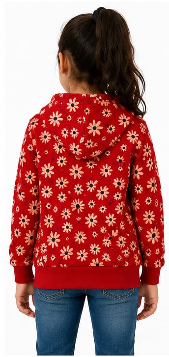 Image of T2F Girls Cotton Hooded Neck Sweatshirt