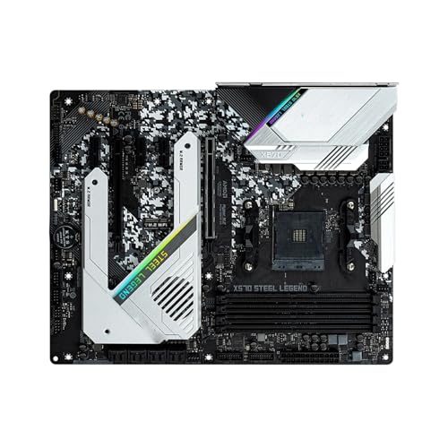 Motherboard Fit for ASRock X570 Steel Legend Motherboard Support 3600X 5600G 5600X 5700X 5800X3D 5950X CPU DDR4 4666MHz M.2 NVME HDMI AM4 Mainboard
