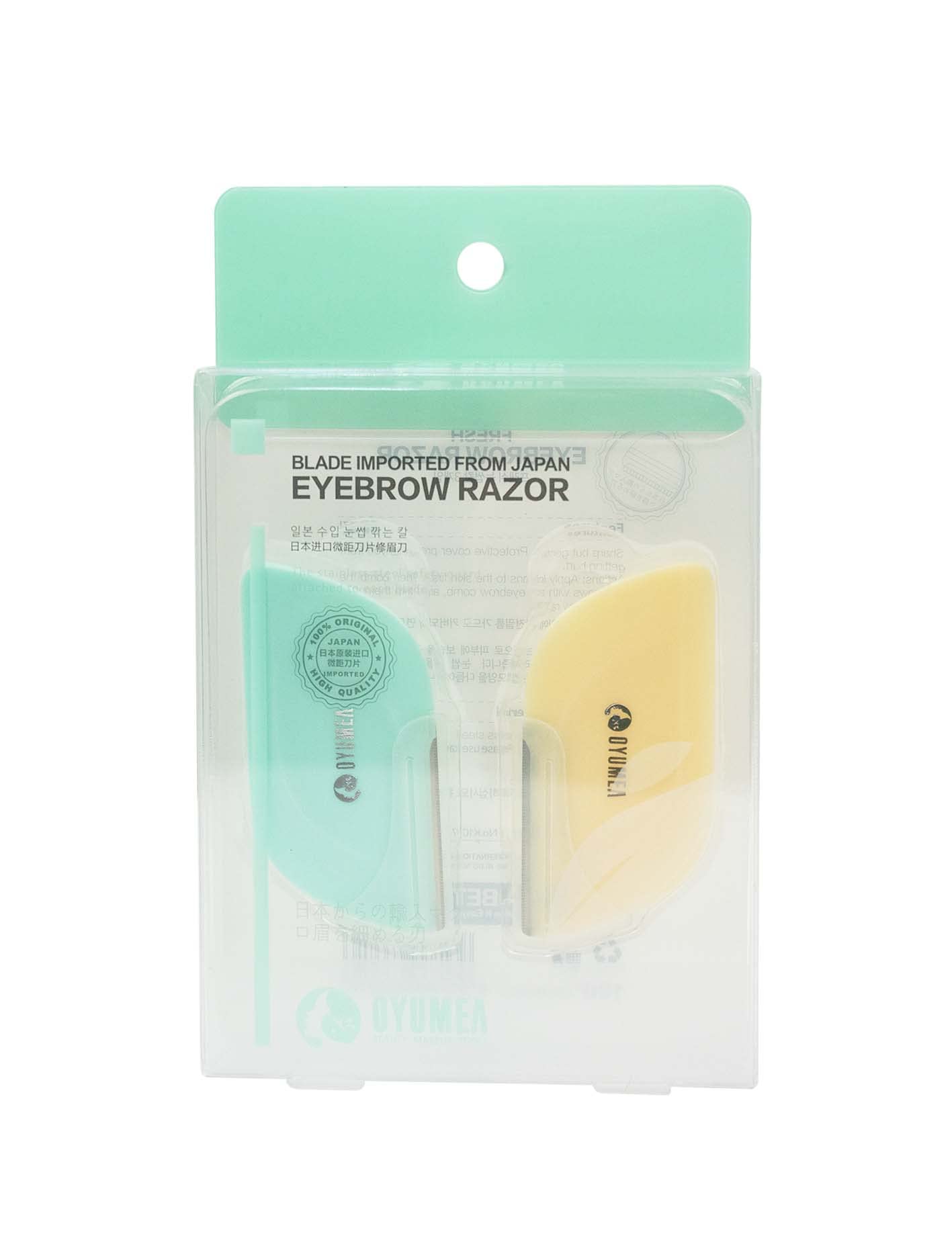 Eyebrow Razors for Women, 2 Count, Eyebrow Trimmer Dermaplaning Tool for Safe and Easy Facial Hair Removal for Women, Disposable Face Shaving Razors With Safety Cover