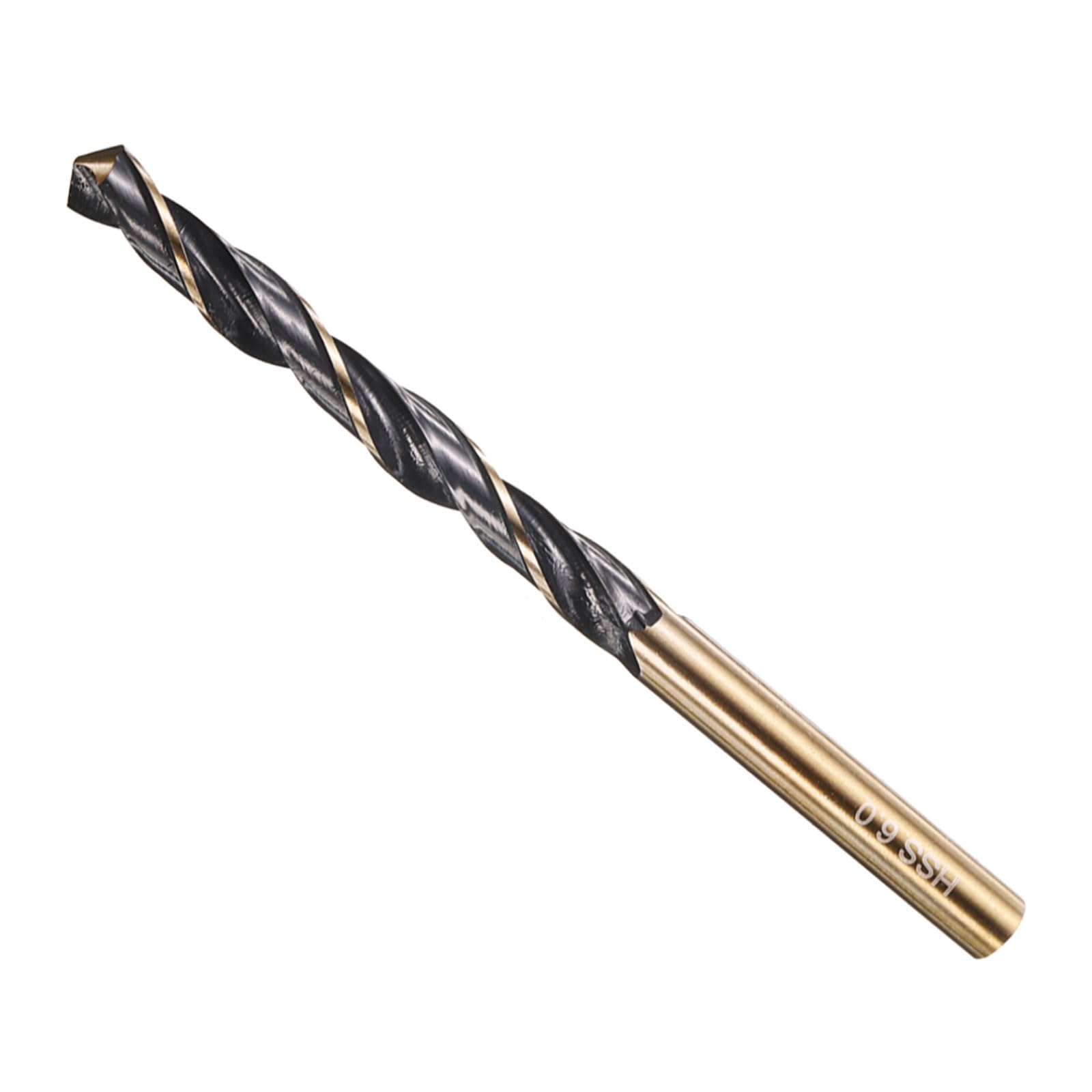 METALLIXITY Drill Bit (6mm) 1Pcs, 4341 High-Speed Steel Straight Shank 118° Black and Gold Finish for Copper Aluminum Wood Plastic Medium Hard Metal — image 1