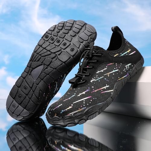Image of Hike Barefoot Shoes Womens Men,Unisex Barefoot Water Shoes Breathable, Anti-Slip Hiking Footwear for Athletic Wide Toe Shoe Footwear for Hiking, Walking, Running, Yoga, and Water Sports