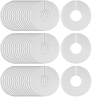 Only Hangers - Hangers Dividers - Round Size Rack Dividers for Clothes Stores or Home - 50 Pcs Box