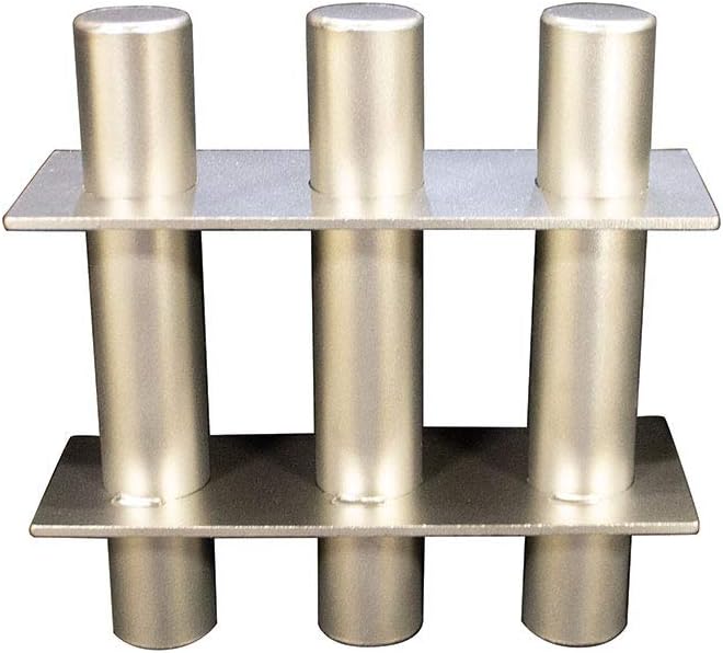 MPI Ceramic Square Grate Magnet – For Removing Ferrous Tramp Metal Contaminants – 100% Stainless Steel Welded Construction (6x6 Ceramic Square)
