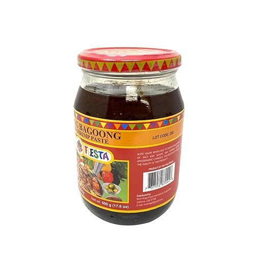 Miniatura 4 de Barrio Fiesta Ginisang Bagoong - Pasta de camarones salteada con sabor picante, paquete de dos unidades de 17 onzas por tarro