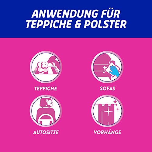 Vanish Oxi Action Polster- und Teppichreiniger Pulver – 1 x 820 g - Großflächen Reinigungsmittel für Teppiche und Polster gegen Schmutz, schlechten Geruch und Staub (Packung mit 2)