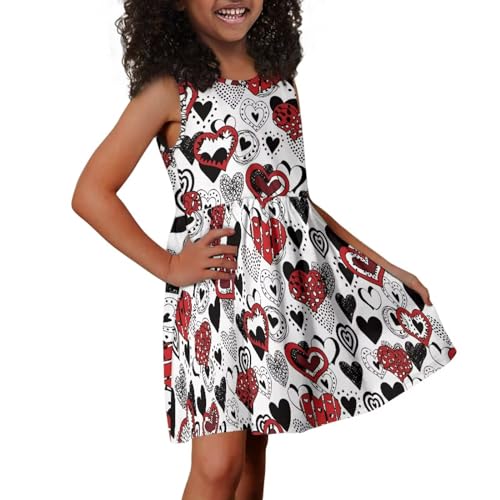 Spring Dresses for Girls Sundress Pattern Sleeveless Kids Outfits3