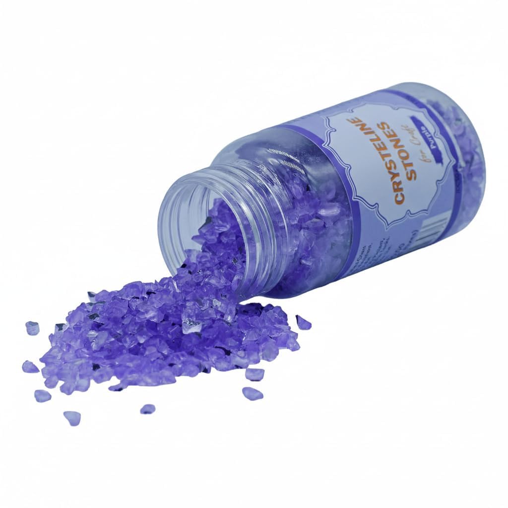 Crysteline Stones for Craft, Purple, Decorative Stones, 150 Gram, Resin Art Material, Vase Filler, Home Decoration (Purple)-picture-12