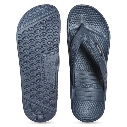 Image of Aqualite AL-1255 Slippers for Men with Comfotable Sole Slip-On Flat Flip Flops, Sliders, Chappal & Comfortable Slipper for Men