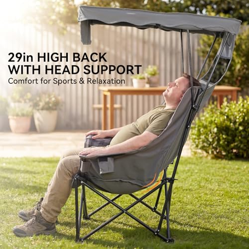 Silla de Camping Oversized Huskfirm con Sombrilla miniatura 4