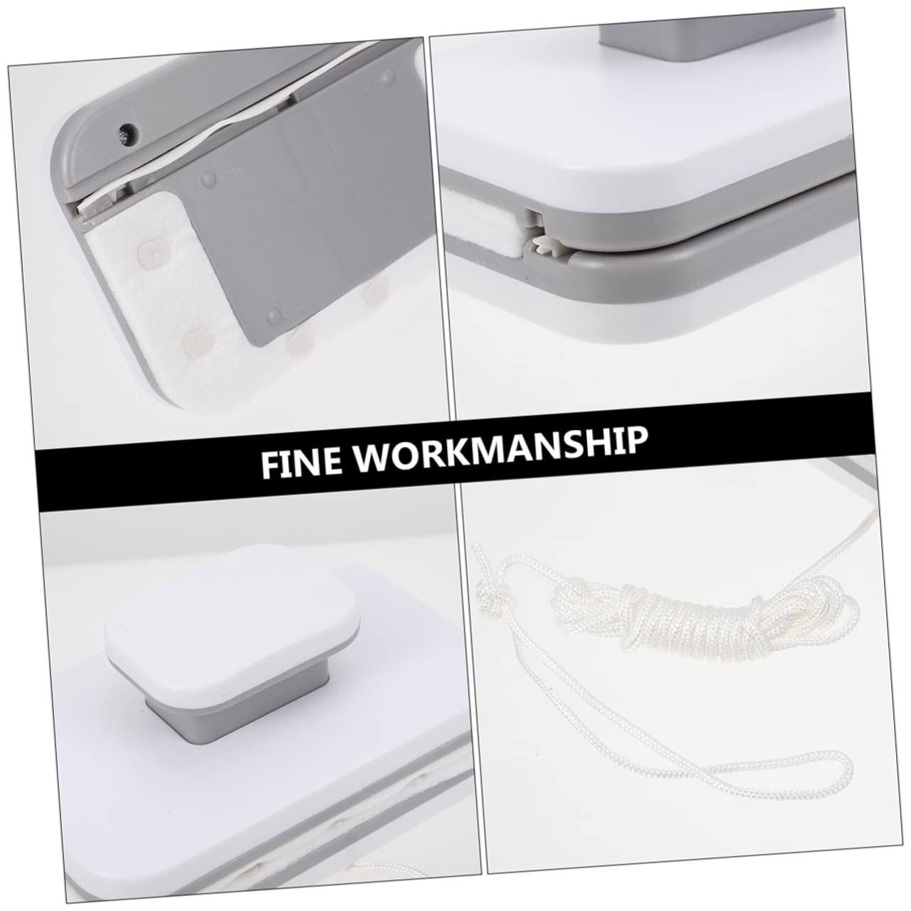 BESTYASH Cepillo Limpia Ventanas Magnético de Doble Cara Diseño Desmontable y Mango Ergonómico para Limpieza Fácil en Ventanas de Balcones y Viviendas de Varios Pisos