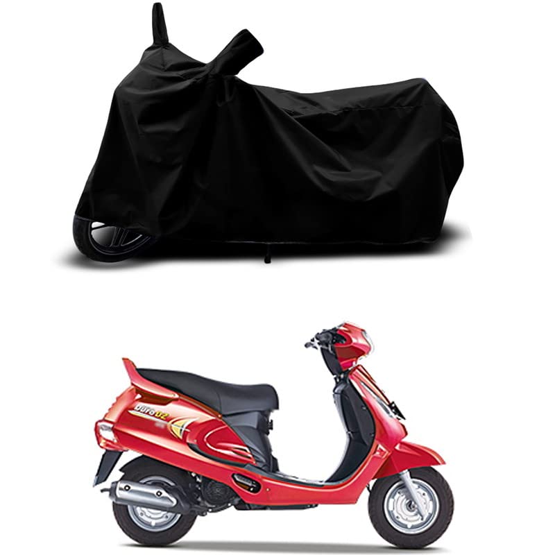 Image of 100% Scratchproof /UV-Rays /Heat Protection /Birds Dropping /Water Resistant /Dust Proof /Waterproof /Full Bike Scooty Two Wheeler Body Cover Compatible for Duro All Varients[Black]