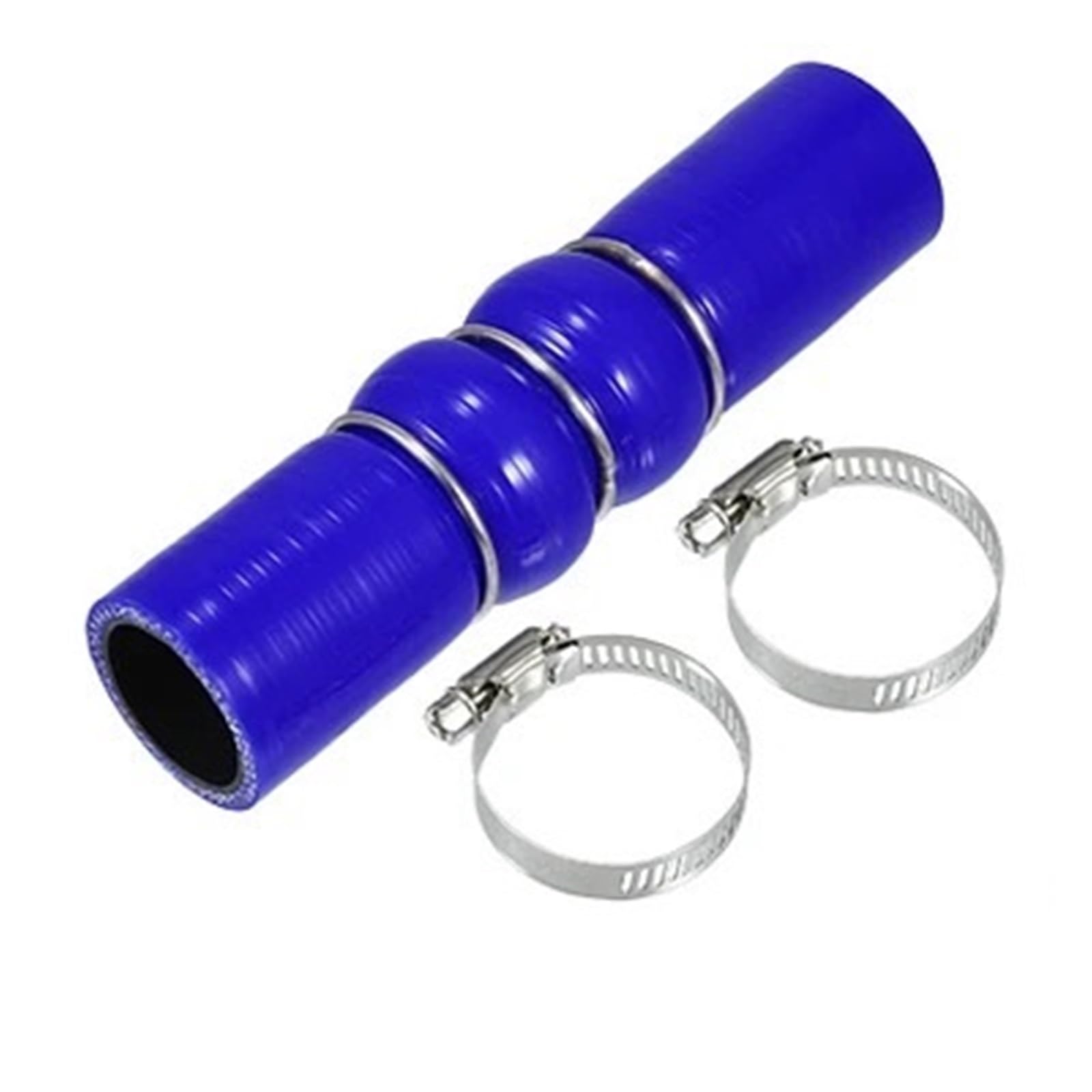 Líneas y mangueras de presión Manguera de silicona para joroba de coche con abrazaderas, diámetro interior de 25/28/30/35/40/45/51/54/57/60 mm - 102 mm, color azul Manguito Turbo(80mm ID)