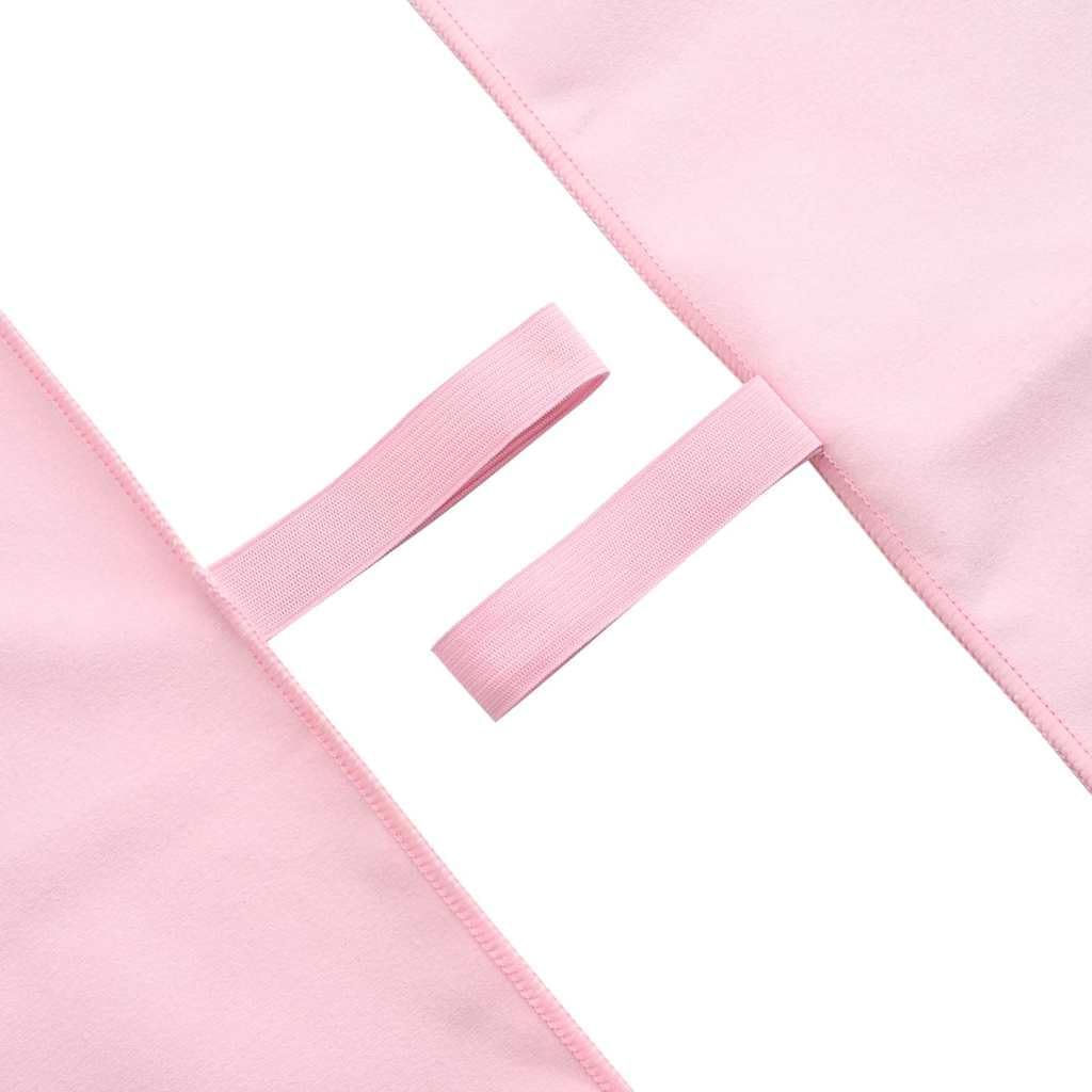 Sporthandtücher 2 Stück Rosa 100 x 50 cm aus Polyester und Polyamid, schnelltrocknend, saugstark, weich, ideal für Sauna, Fitnessstudio, Schwimmbad, Wellness, Strand und Bad