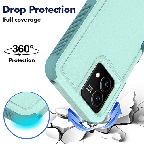 Capa para Moto G Stylus 5G 2023: Capa protetora de camada dupla para celular resistente à prova de choque com protetor de tela – amortecedor de proteção militar resistente – Motorola Moto G Stylus 5G 2023, verde