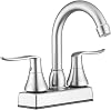 Dura Faucet (DF-PB155LH-SN) Swivel Bar Faucet with Classical Levers for RVs and Motor Homes - Brushed Satin Nickel