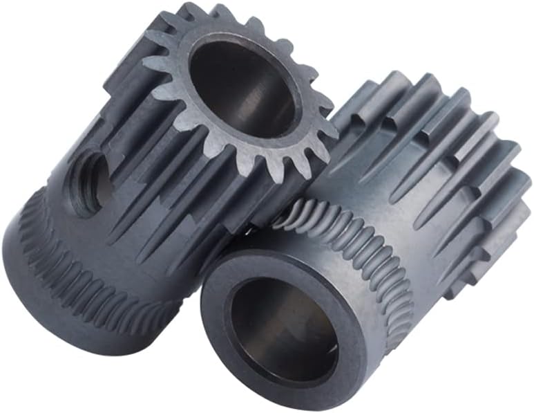 GBA-SZCRNC Nitrogen-Based Chain Nano Coating Dual Drive Gear Extruder Kit Upgrade for Prusa 3D Printer MK2/MK2.5/MK3 Extruder for Dual Drive Dual Gear Extruder.（Type 2）