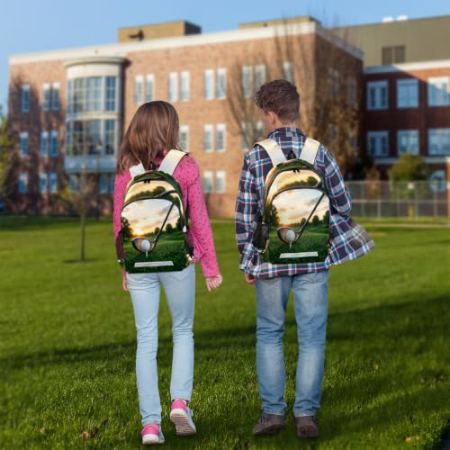 AUUXVA Golf Ball Sport Grass Backpack