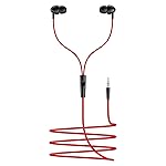 Boat Bassheads 211 Wired Earphones with 10mm Drivers, Signature Sound, in-Line Microphone, 3.5mm Jack, Voice Assistant & 120cm Cables (Raging Black)