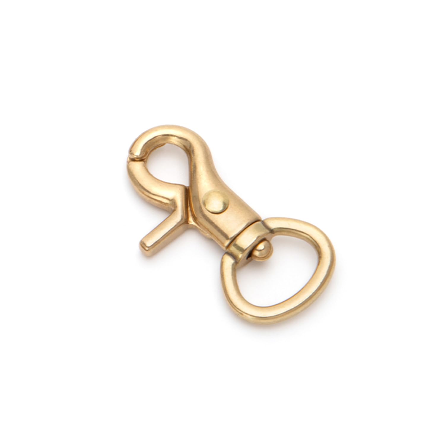 4-Pack Heavy Duty Brass Swivel Lobster Clasps – Versatile Keychain Clips For Straps, Belts, Dog Harnesses & More (Golden)