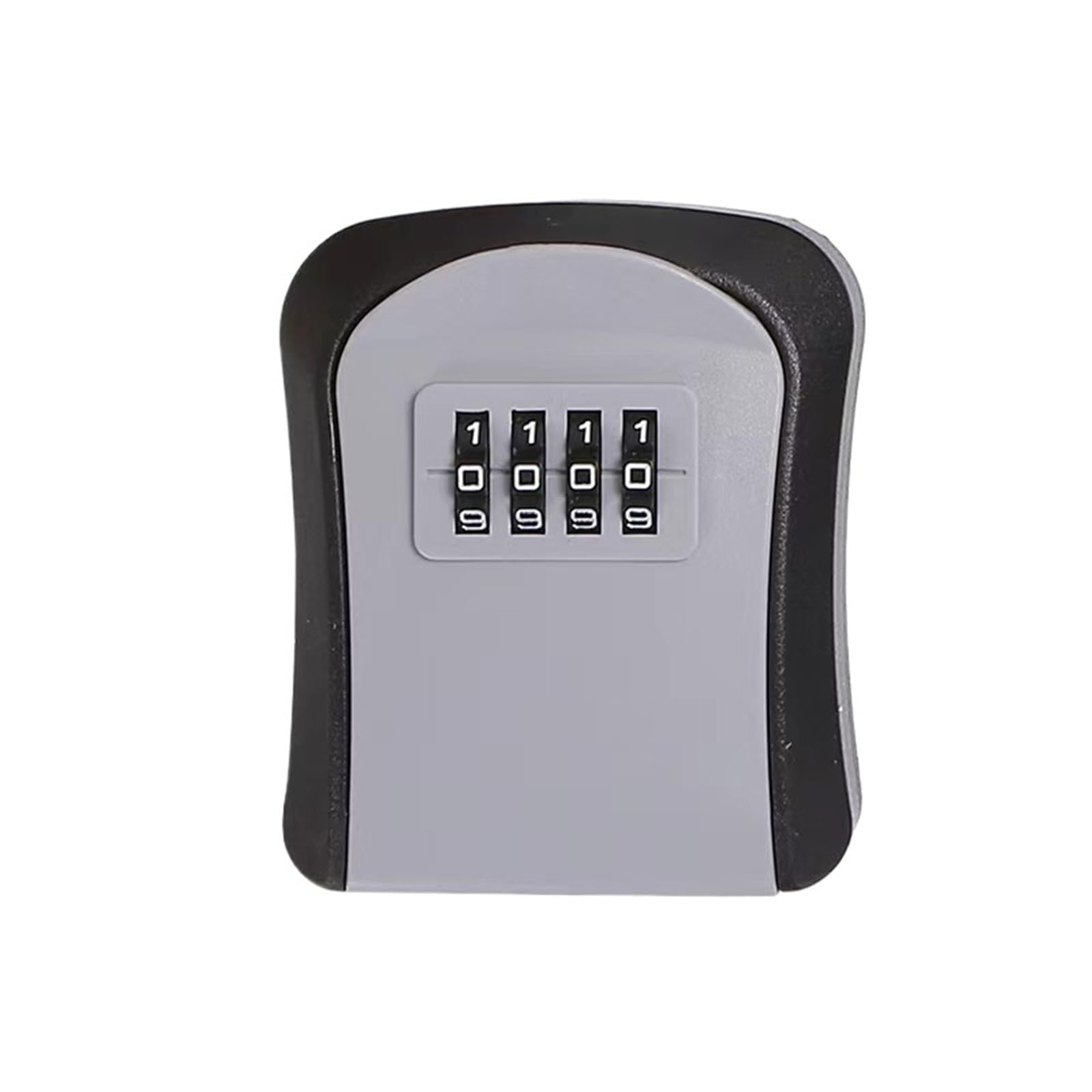 Boîte de rangement murale étanche en alliage de zinc avec serrure ionique C pour intérieur et extérieur, pour un usage domestique (ABS gris T1)