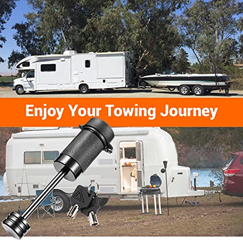 Czc Auto Trailer Tongue Coupler Lock, Dia 1/4 Inch, 2-1/2 Inch Span Fits Latch-Type Coupler For Towing Boat Truck Rv Car Trailer #TOP6