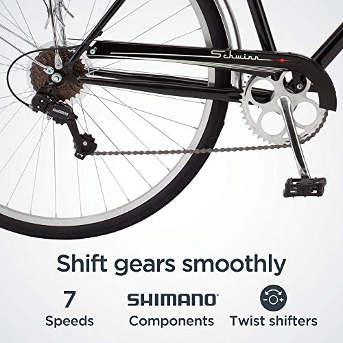 Schwinn Wayfarer Adult Bike Hybrid RetroStyled Cruiser, StepOver or