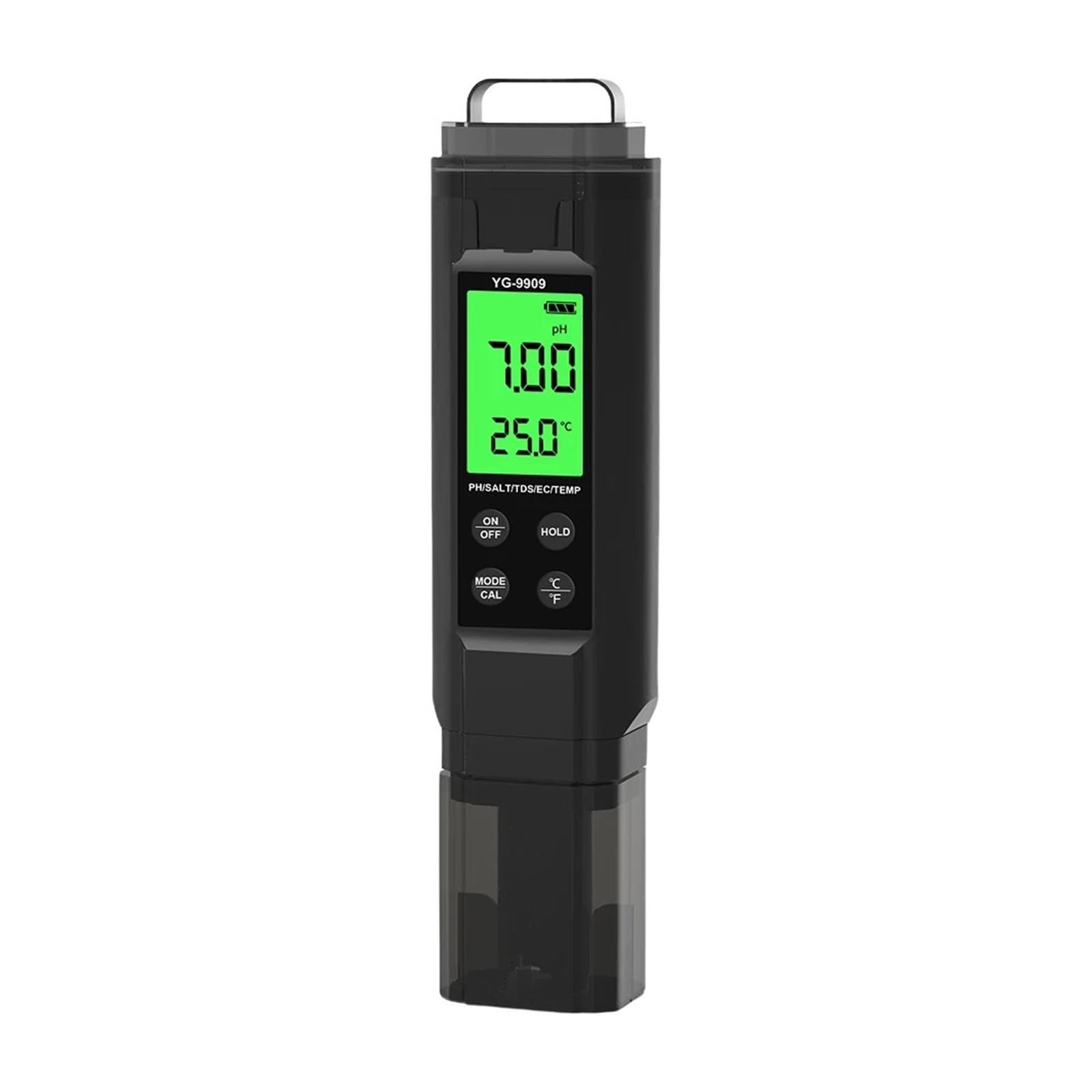 Penna Tester Digitale 5 in 1 for La qualità Del'acqua, Salinità, PH, Temperatura, EC E TDS, for Acqua Potabile, Idroponica, Acquari, Piscine Rilevamento Rapido E Preciso