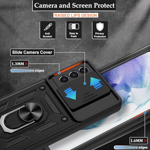 Coque Samsung S21 Plus noire avec support béquille vidéo - 3