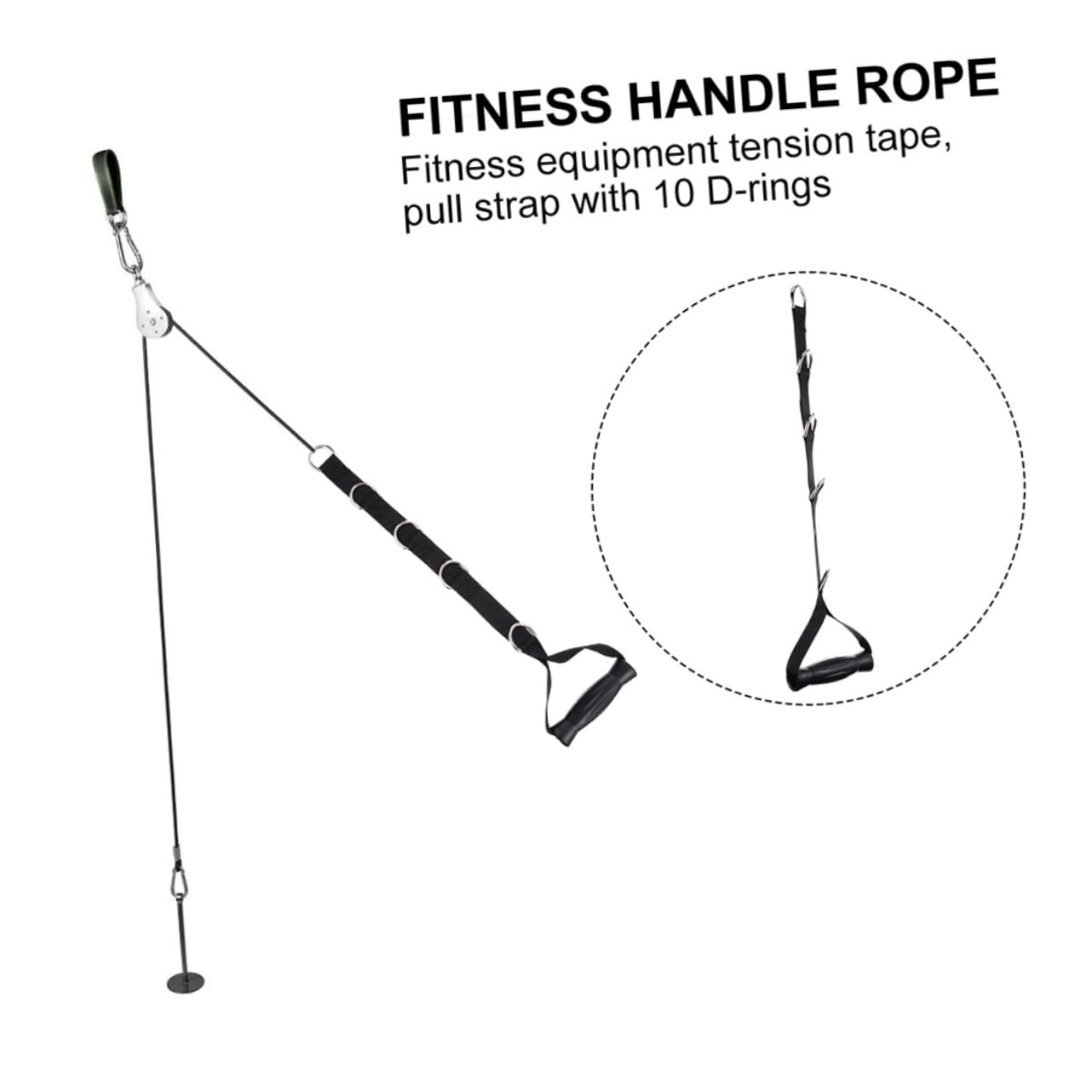 TOYANDONA Cinta de Tensión para Ejercicios 2 Piezas, Fuerza Ajustable y Portátil, Material ABS y Acero Inoxidable, Adecuado para Entrenamiento de Fuerza en Casa o Gimnasio