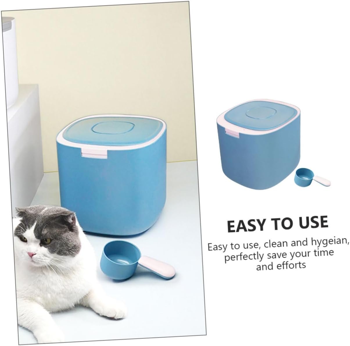 Pet Food Storage Bucket Airtight Dog Food Container Sealing Design Moisture Cats and Dogs for Home Organization and Freshness