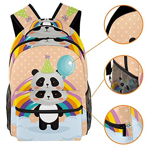 Sac à dos panda vert résistant pour protéger l'ordinateur de l'école - 3