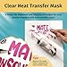 TransOurDream Heat Transfer Mask & Iron on Tape (10 Sheets, 8.5x11