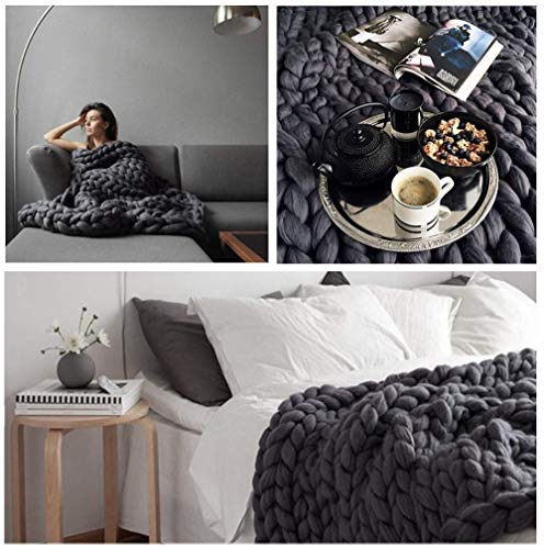 Couverture en tricot épais pour canapé et chambre cocooning - 6