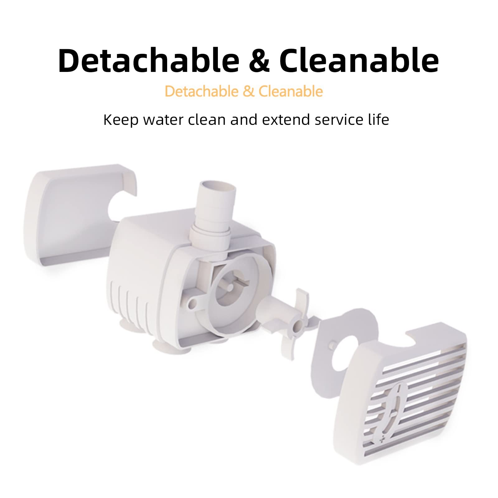 Fuente para Gatos de Acero Inoxidable, Fuente de Agua para Perros, Mascotas, dispensador de Agua supersilencioso con Cuatro Sistemas de filtrado/Ventana de visión/Puerto USB