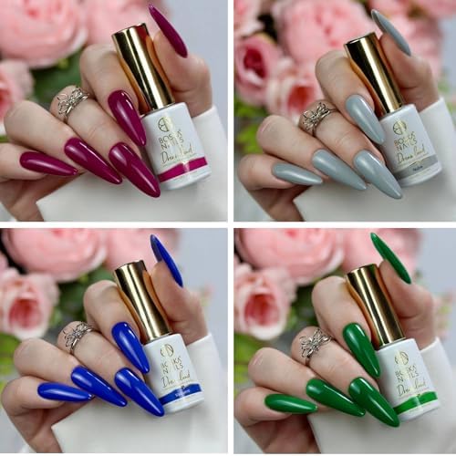 Colección Dreamland – Esmaltes híbridos de larga duración, colores intensos, 6 ml, acabado preciso, hasta 3 semanas, compatible con lámpara UV y LED