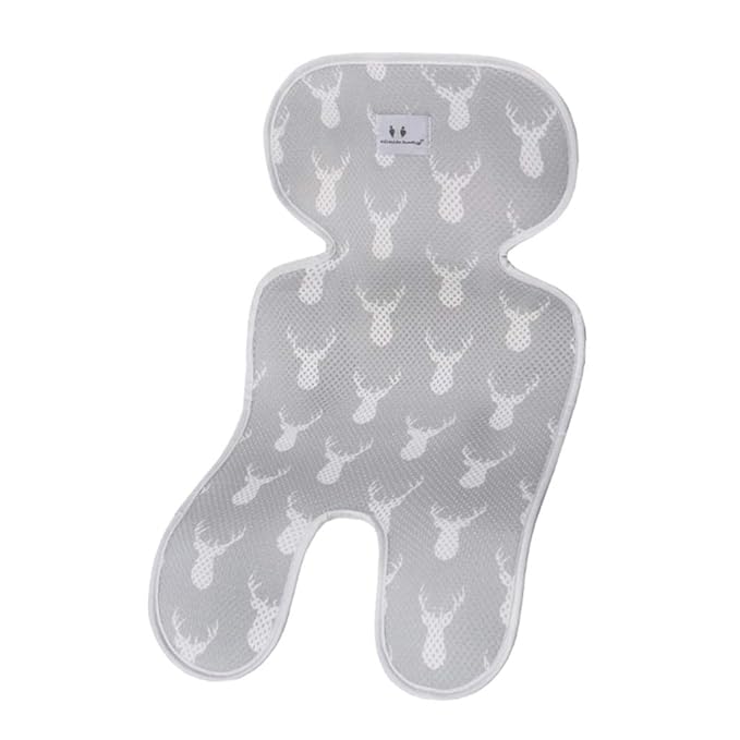 Seat Pad Cushion for Baby Stroller Pram Trolley Breathable Liner Mat Gray 2