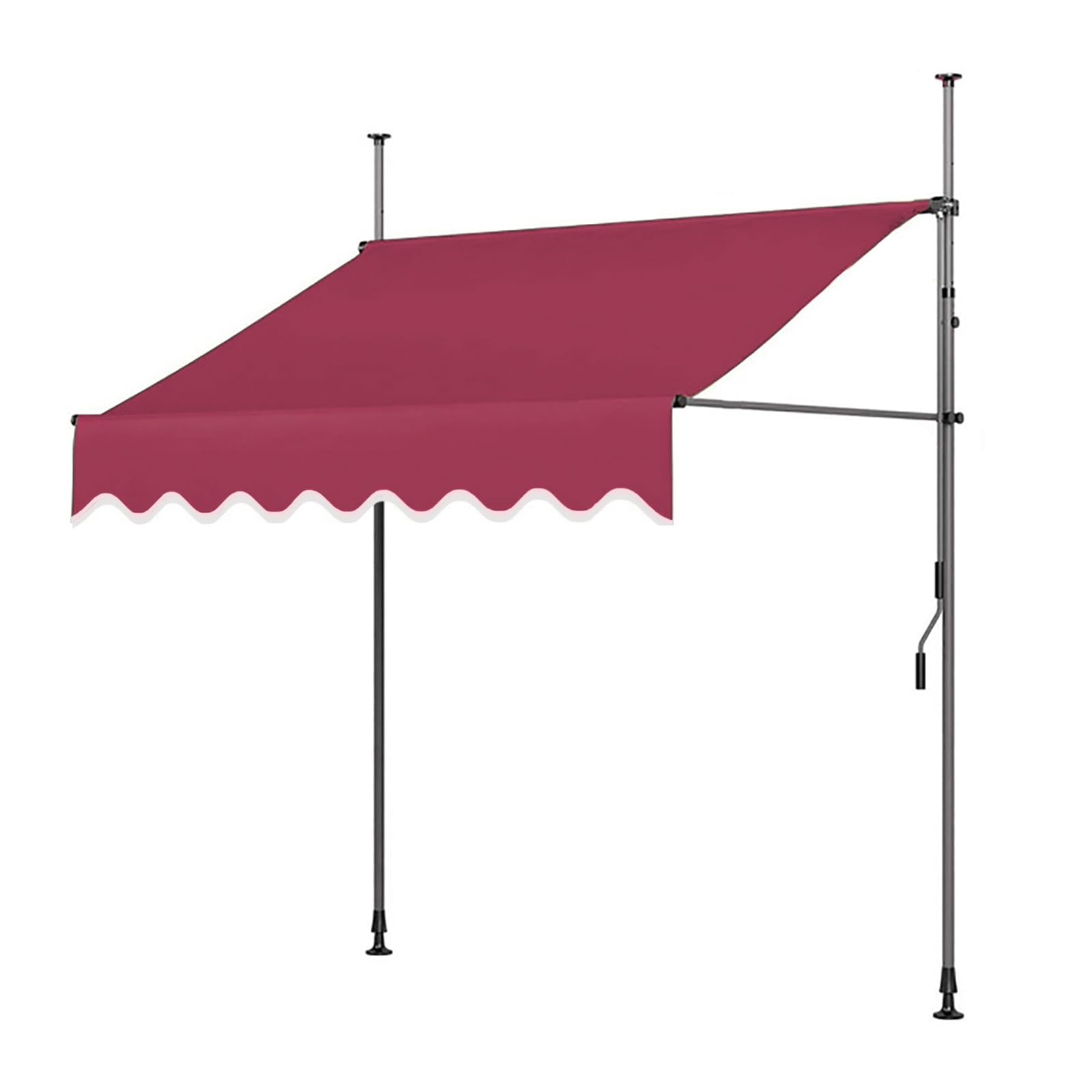 Toldo retráctil para patio exterior ajustable con sombra pergola