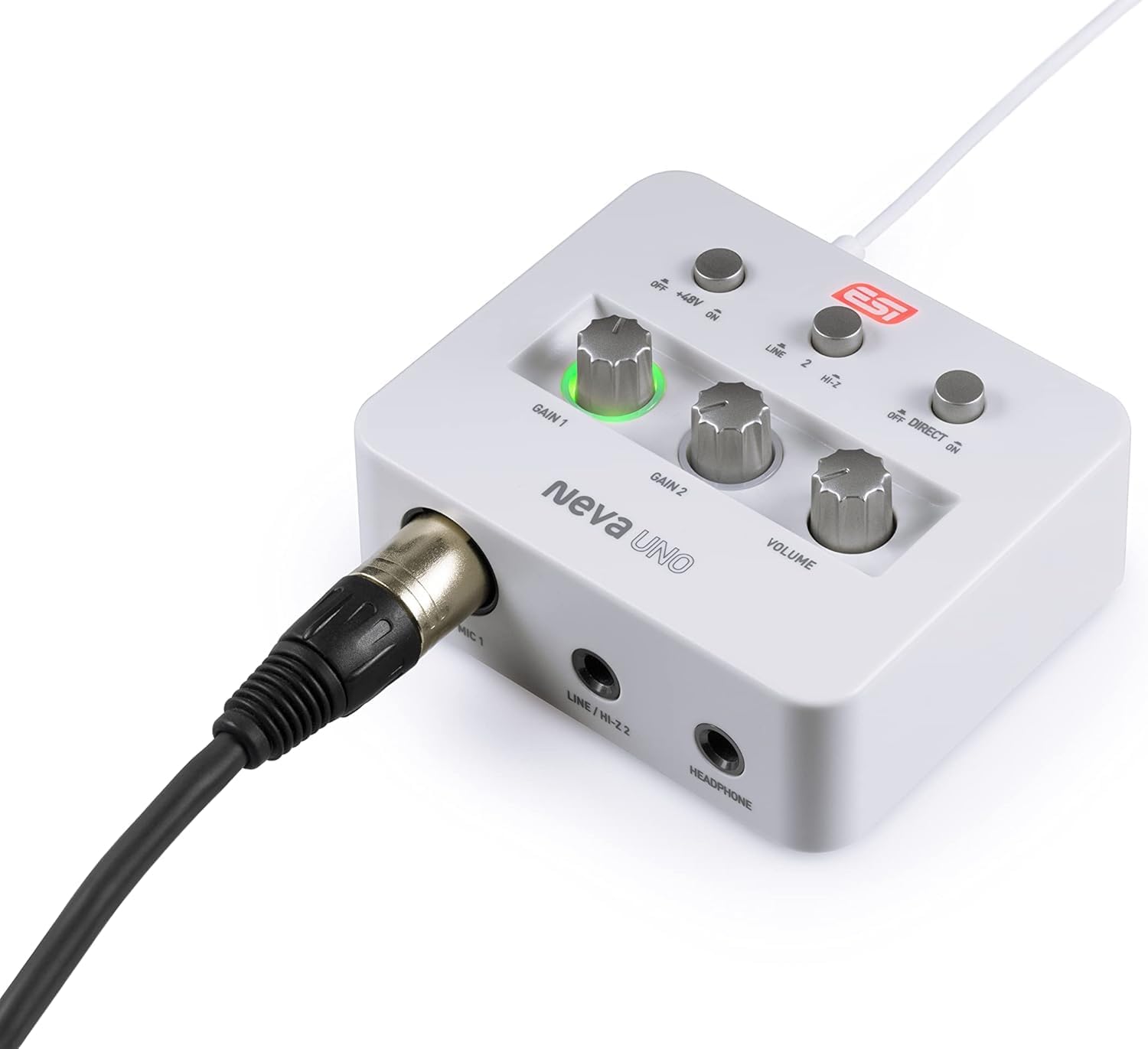 ESI Neva Uno | Interface de audio USB para guitarra y micrófono de 24 bits/192 kHz