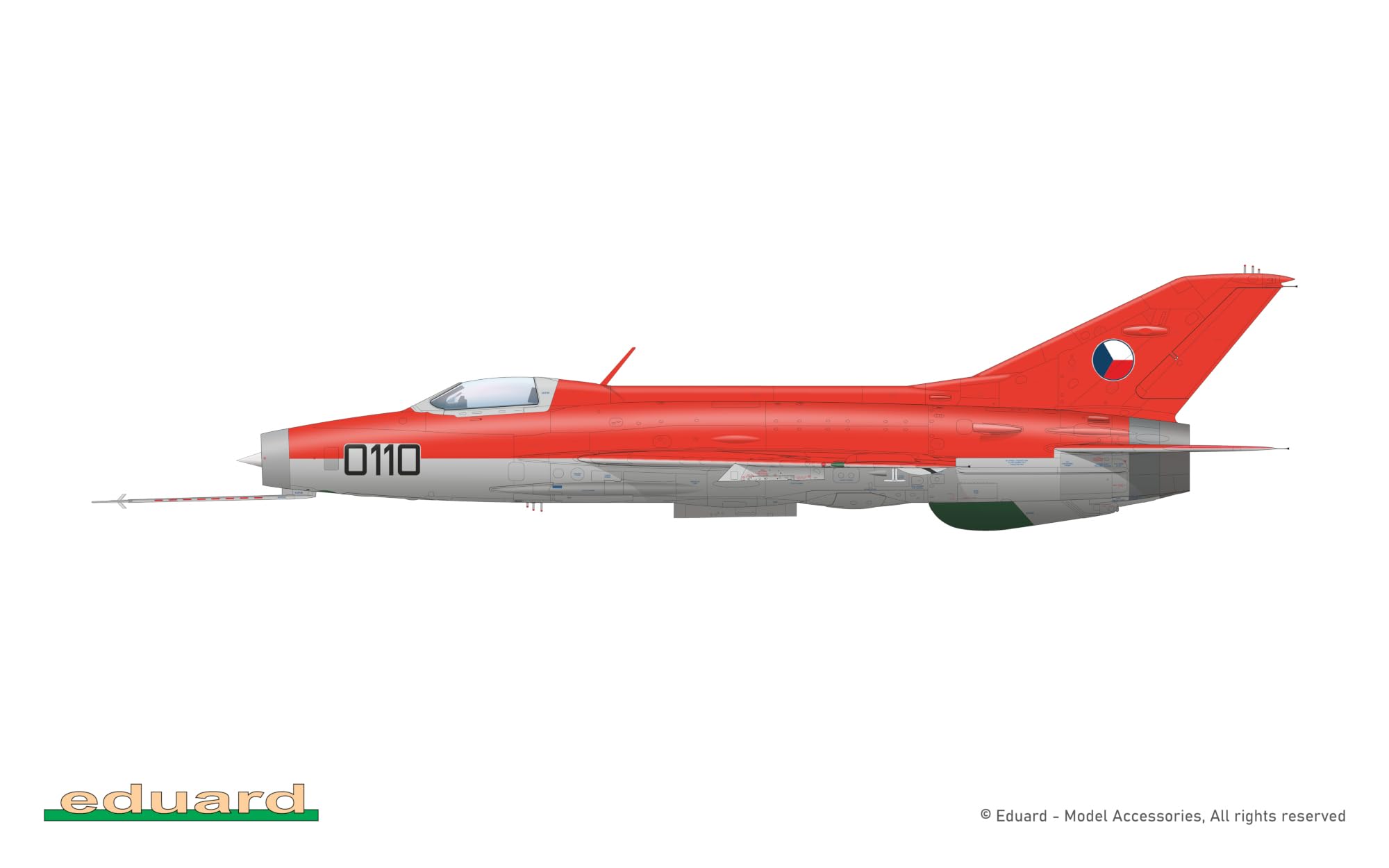Eduard Limited Edition MiG-21F-13 Tschechische Sovaquie Air Force Modell EDU11190 (Flugzeug) 1/48